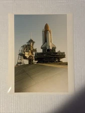 NASA STS 73 USML 2 Mission Shuttle Columbia Arrives to 39B Press Photo