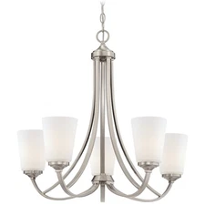 Minka Lavery Overland Park 26" Wide Vantage Chandelier with Etched Glass 4965-84
