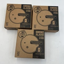 3 New KIDDE Smoke Alarms Code One I9040 With 9V Battery Fire Sentry 21008051