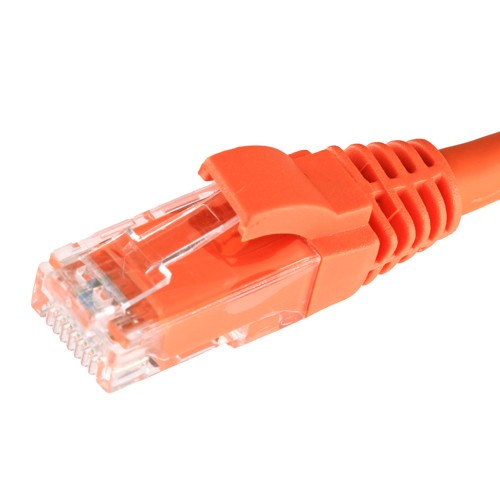 Cablenet 2m Cat5e RJ45 Orange U/UTP LSOH 26AWG Snagless Booted Patch Lead