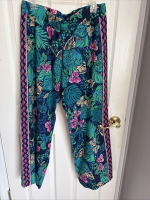 Lilly Pulitzer Bal Harbour Pants High Tide Navy Life of the party Large