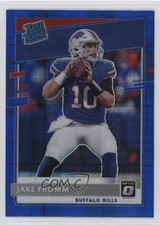 2020 Panini Donruss Optic Rated Rookies Blue Hyper Prizm Jake Fromm #155 1u6