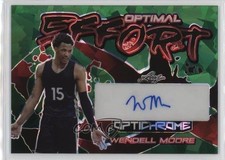 2022 Leaf Optichrome Optimal Effort Green Crystals 1/3 Wendell Moore Jr Auto 1q2