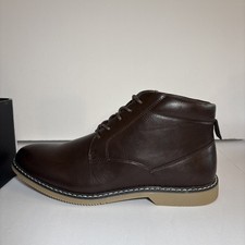 London Fog Tyler Chukka Casual Ankle Boots Brown Size 8 - CL30578M-E
