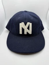 Ebbets Field Flannels Brooklyn Eagles 1935 Mens Fitted 7 3/8 Wool Nergo USA Made