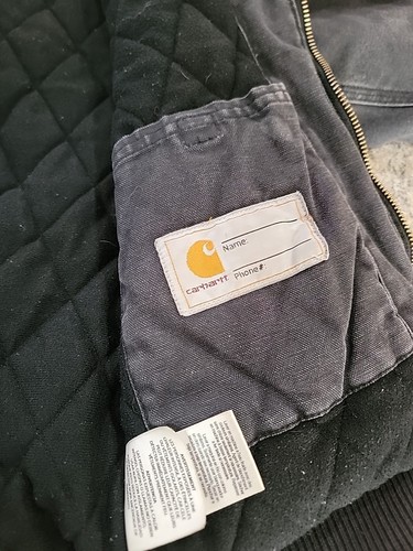 Carhartt Youth RN13706 Brown Quilted Lined Jacket-Size Small 7-8 - Picture 8 of 14