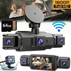 360°Dash Cam Recorder WiFi 4 Channel 1080P Car Camera DVR Vehicle Video G-Sensor