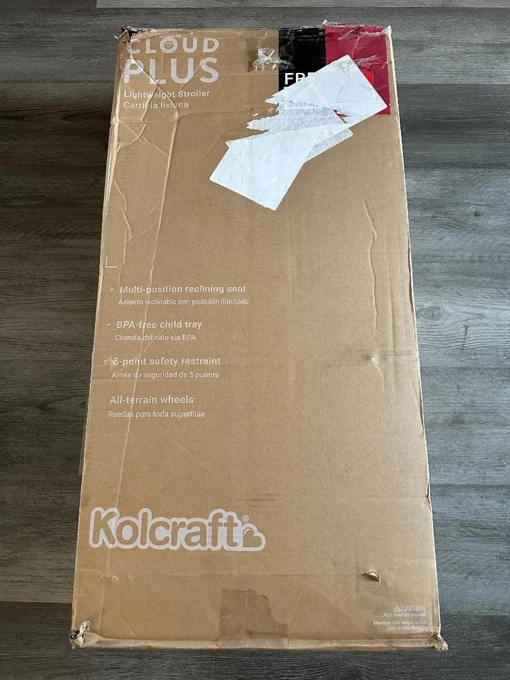 NUEVO Cochecito compacto ligero Kolcraft Cloud Plus - rojo Foto 4 de 4