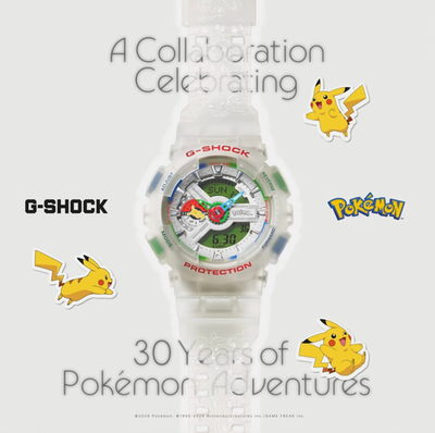 CASIO G-SHOCK x Pokemon GA-110PKM-7AJR Collab Watch Japan Limited