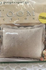 2 Heirloom Collection Handcrafted White Crochet Standard Shams Pillow Farmhouse