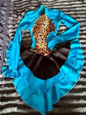 Tanzkleid Latein Eiskunstlauf Turnier Training Gr. 140-146 für 9-11 J. wie NEU