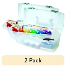 (2 pack) ArtBin Essentials Lift Out Tray Craft Storage Box with Handle