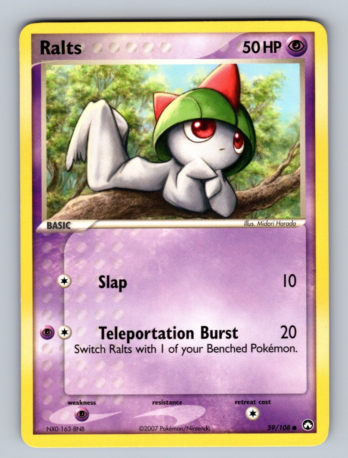 Ralts - 59/108 Common Power Keepers - LP Pokemon TCG
