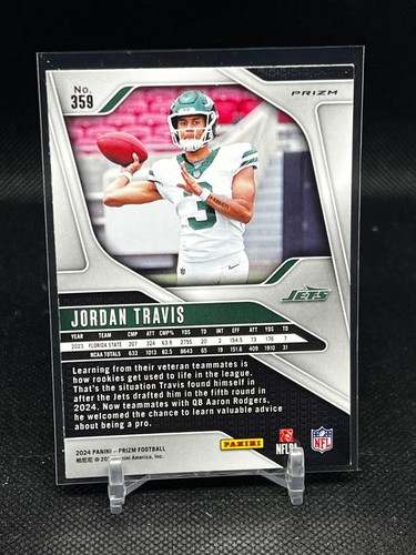 2024 Prizm Football Red White Blue Prizm Jordan Travis #359 RC - Bild 2 von 2