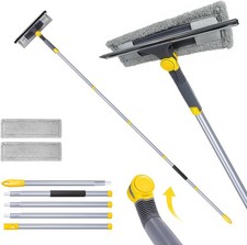77 Squeegee for Window Cleaning | 2-in-1 Wind...