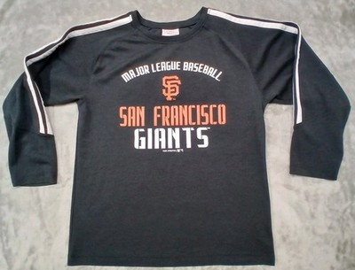 San Francisco Giants Youth XL 14/16 Team Athletics MLB Long Sleeve Shirt Black