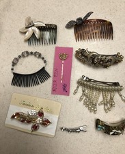 Lot Of 9 Vintage and Fashion hair accessories
