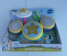 VTech Bluey   Hooray Drum Set Interactive Musical Toy Read Description 