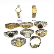 Seiko Hamilton 28-38mm Automatic Quartz 6-7.75in Wristwatch Lot of 10 #WB5079-2