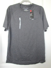 Under Armour Men's The Tech Tee Short Sleeve Gray Performance Size M NEW