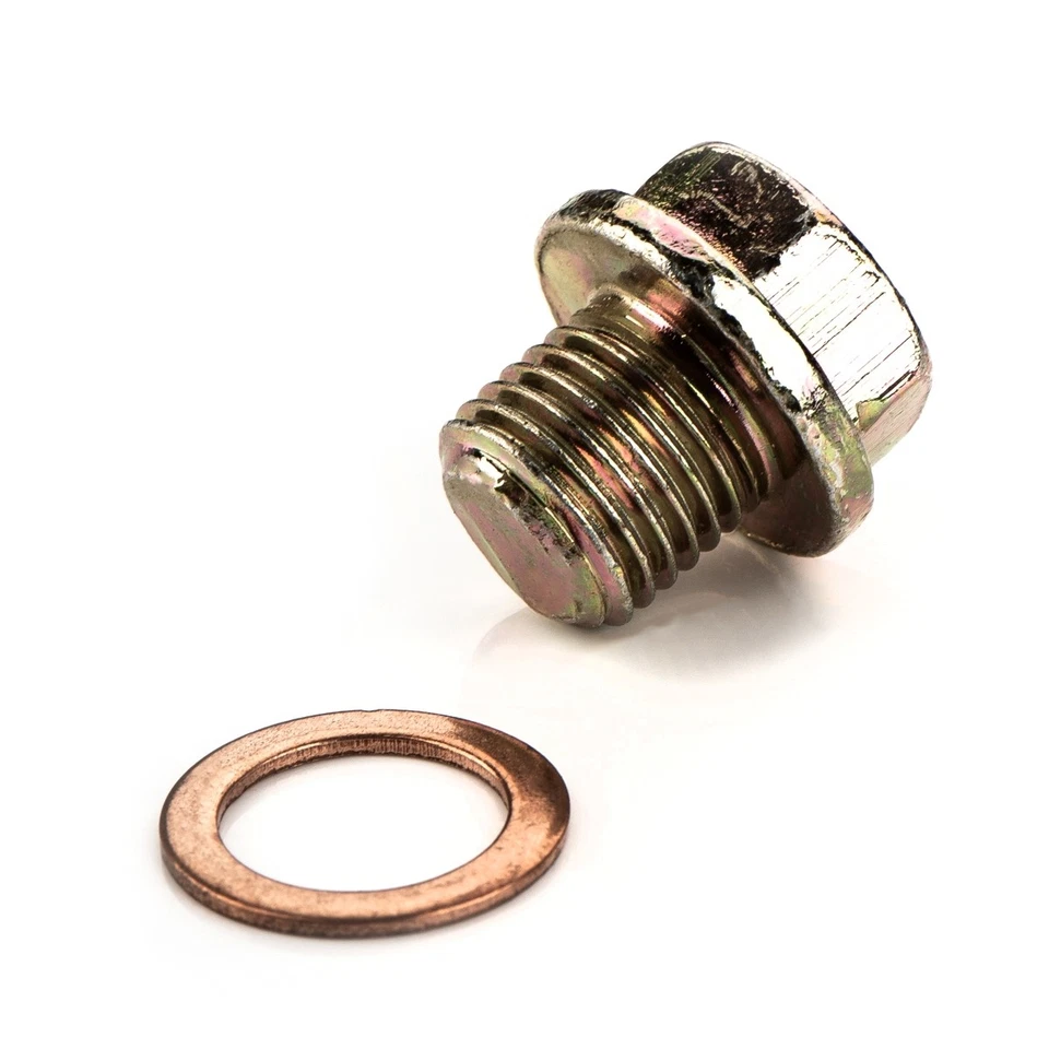 TORNILLO DE DRENAJE DE ACEITE + ANILLO OBTURADOR TORNILLO DE DRENAJE CÁRTER DE ACEITE M14x1,5 PARA MODELOS HYUNDAI Foto 2 de 4