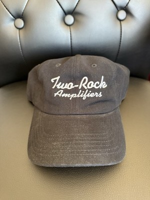 Two Rock K&M Amplifiers Hat Mens Black Adjustable Hook Loop Strapback Cap