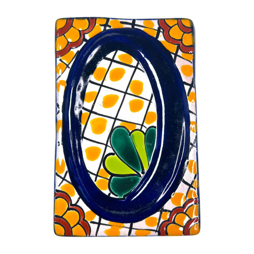 Talavera Mexican Pottery Tile House Number 0 Hand Painted Ceramic Address Tile
