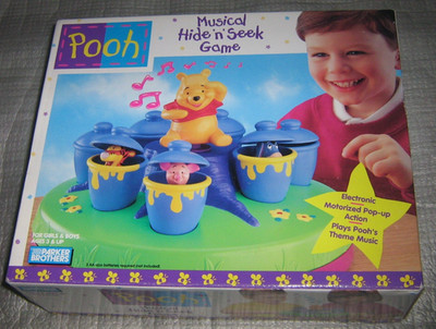 NEW Disney Winnie the Pooh Musical Hide N Seek Game Vintage 1996 Parker Brothers