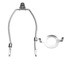 10 Inch Lamp Shade Harp Holder E26 Light Base UNO Fitter Adapter Finial Set