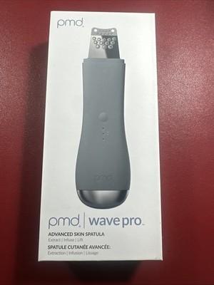 PMD Wave Pro Professional-Grade Advanced Skin Spatula in Grey new