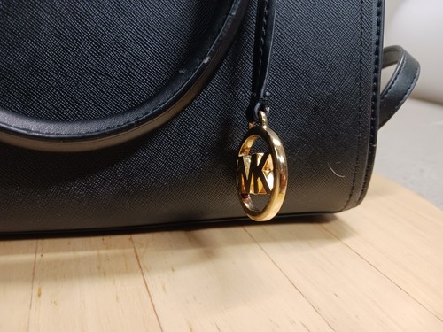 Michael Kors Handtasche LG Umhängetasche schwarz Schulterriemen Reißverschluss Druckknöpfe - Bild 3 von 24