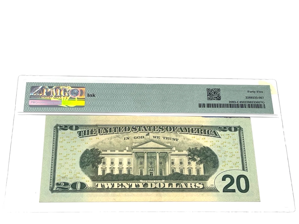 2006 $20 Ten Dollars, FEDERAL RESERVE NOTE Philadelphia, COLOR,'PMG 30 V F (#86) - Image 2 of 2