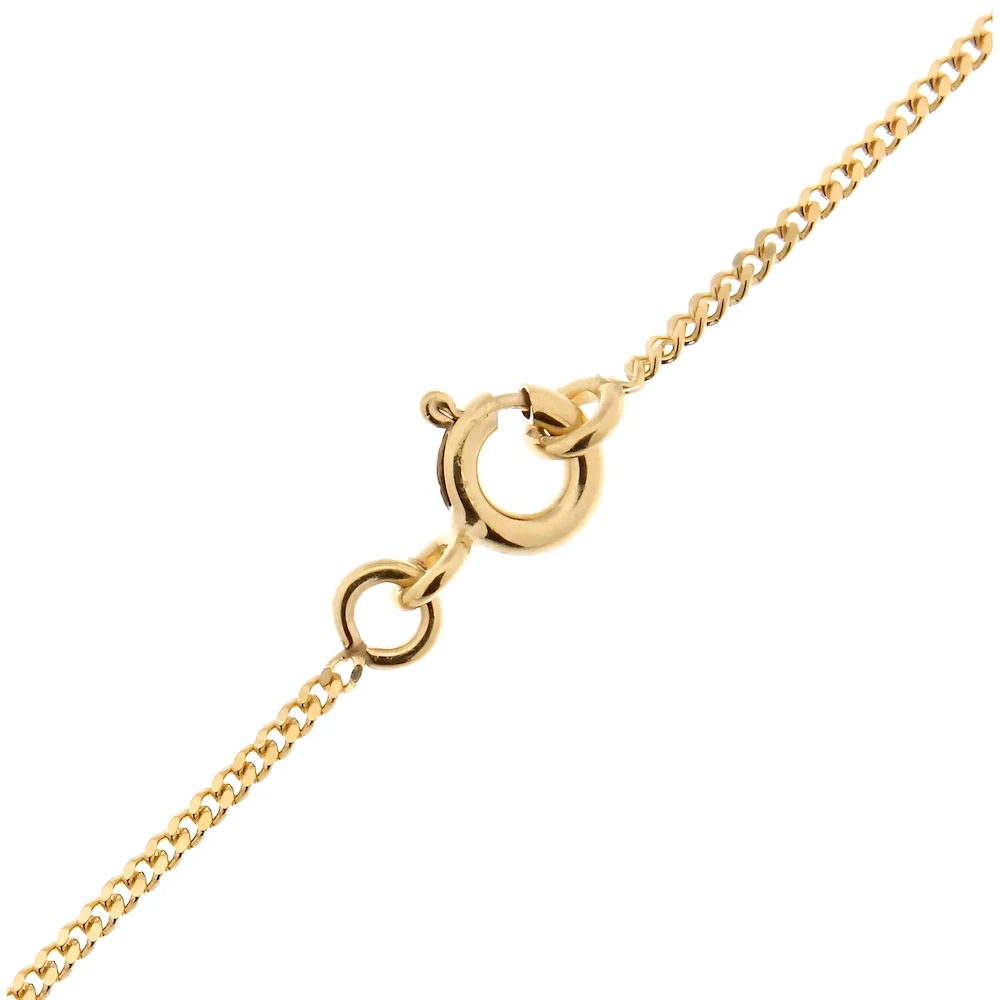 Collier Fantaisie Maille Gourmette Couleur Or - Occasion, Style Rodier Ou Fantaisie *4189