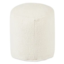 Majestic Home Goods Pouf Sherpa Cream