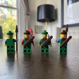 LEGO Castle #6066: Camouflaged Outpost Forestman Lot of 4 | Free Shipping!!!