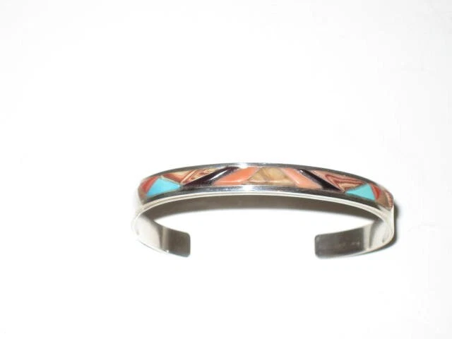 Brazalete Brazalete Plata con Piedras Genuinas.TQ. Coral, ónix, ágata Foto 3 de 4