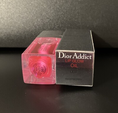 Dior Addict Lip Glow Oil 007 RASPBERRY Full Size 6ml / 0.2 oz NEW