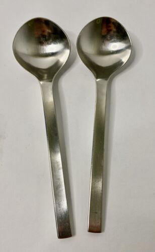Georg Jensen Denmark Tanaquil Stainless Round Bowl Soup Gumbo Spoon