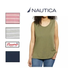 Nautica Women's Basic Knit  Sleeveless Tank Top I23