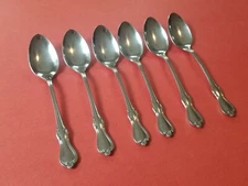 6 Reed & Barton CAMELOT Teaspoons Stainless 6"
