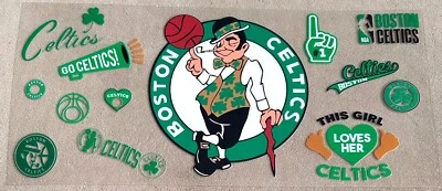 NEW BOSTON CELTICS UV DTF Transfer Stickers Cup Wrap DIY Glasses Bottles
