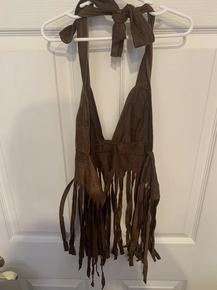 Nuevo J. Valentine Sexy Groovy Bebé Disfraz Adulto Talla S/M Halter Top Falda Chaleco Foto 3 de 4