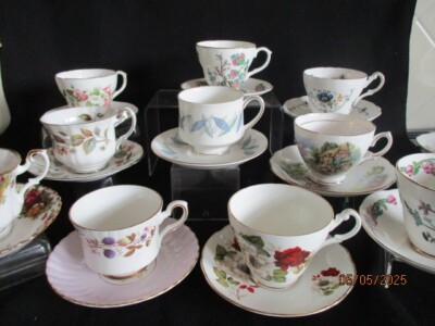 Vintage Bone China Teetasse & passende Untertasse - bitte wählen