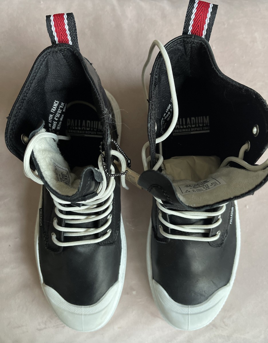 Palladium Original Black Leather Unisex W8'5/39'5, M6'5/39'5High