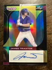 2022 LEAF VIVID James Triantos Rookie Black Auto 08/20