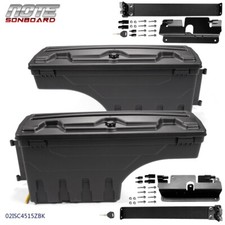 Truck Bed Storage Tool Box Fit For 2007-2019 Chevy Silverado Gmc Sierra 1500 2pc