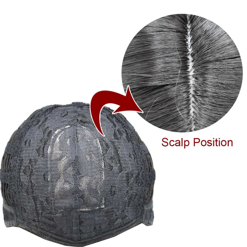 Peluca larga ondulada de fiesta de moda para mujer premium sintética cabello castaño negro 26" EE. UU.  Foto 3 de 4