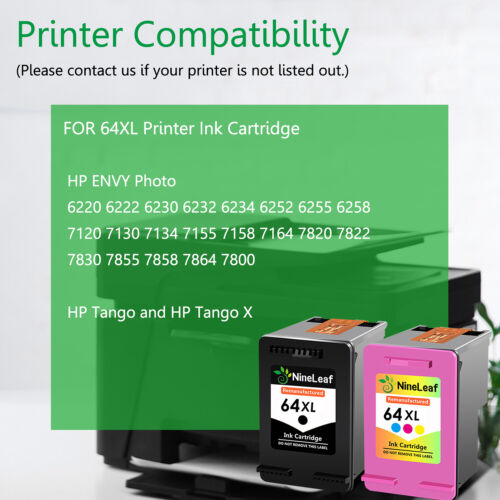 1x Tri-Color Ink For HP 64XL ENVY Photo 7830 7855 7858 7864 7800 6220 6222 6230 - Picture 3 of 12