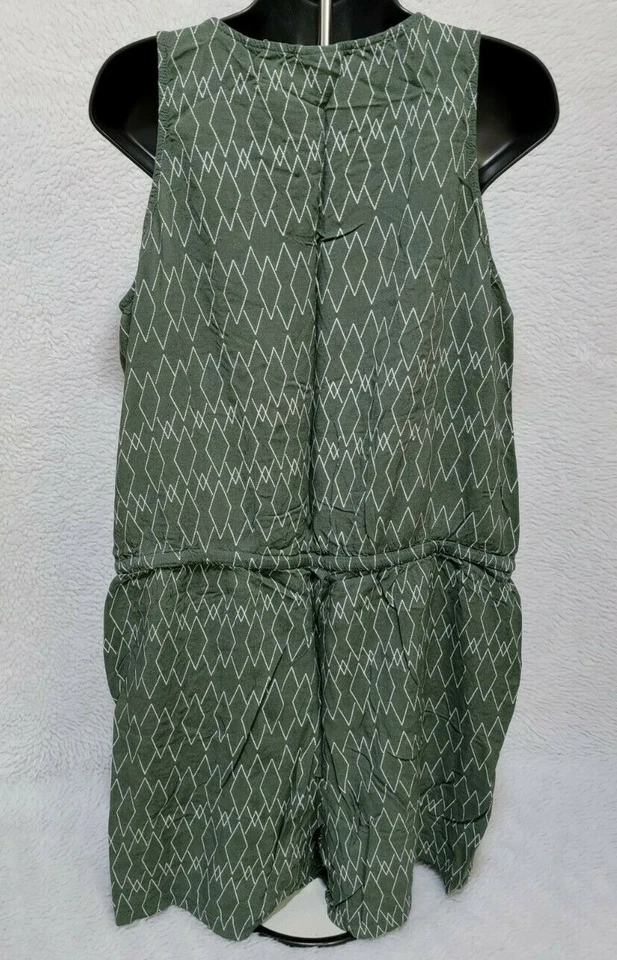 Macacão Romper Feminino Merona Tamanho XXL 2XL 2X Grande Verde Branco - Imagem 4 de 4