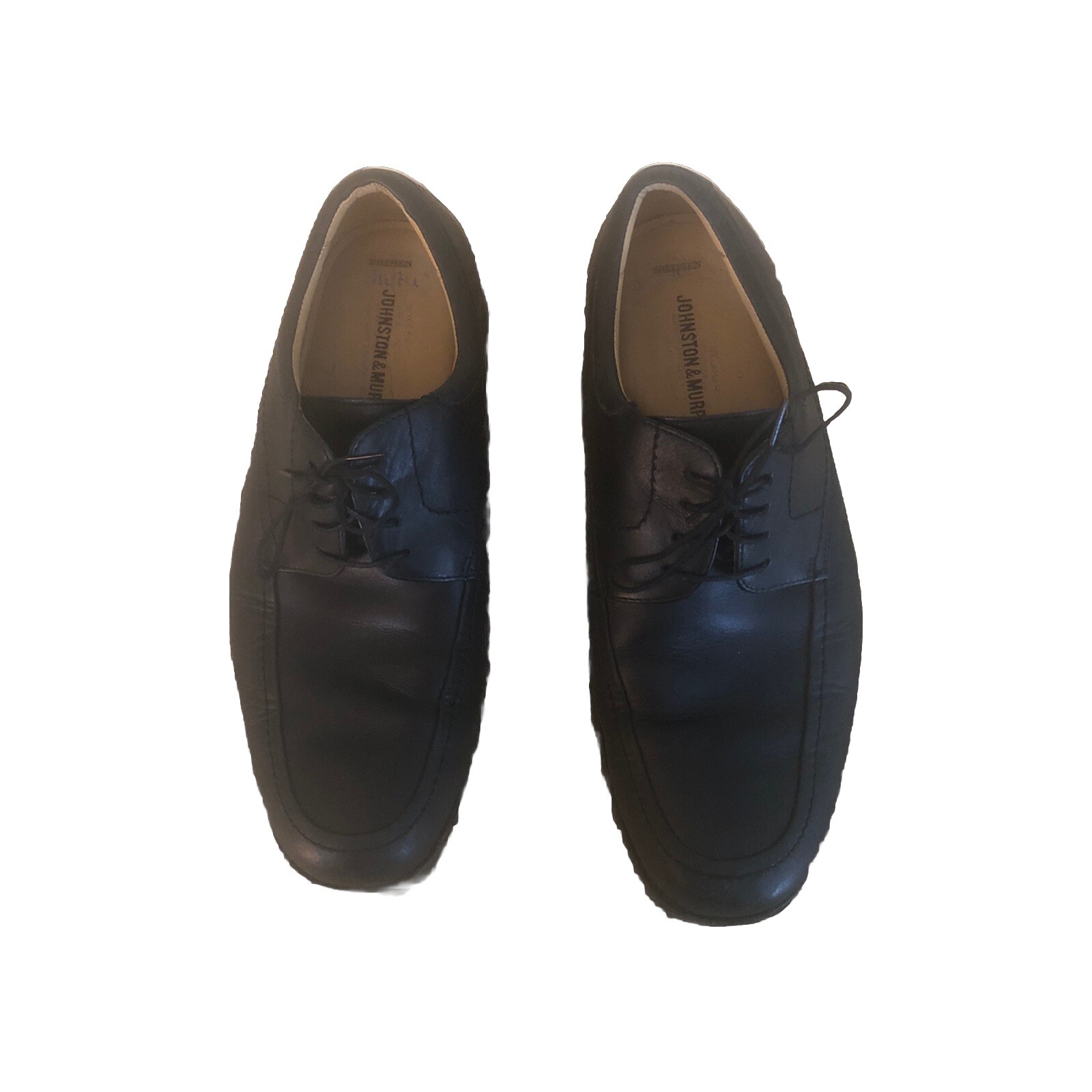 SAOLA Johnson & Murphy scarpe eleganti Oxford in pelle nera da uomo taglia 9 20 7427